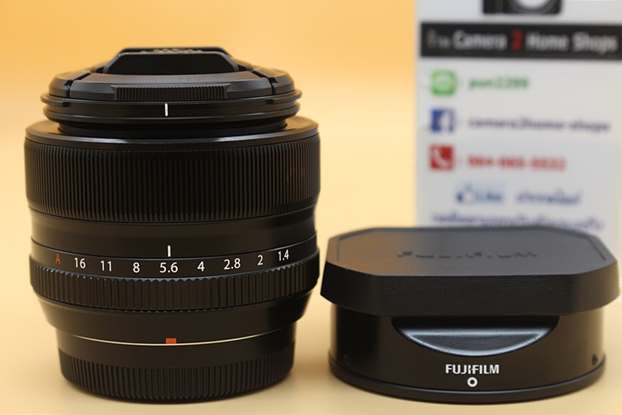 ((ขายแล้วครับ)) Lens FUJINON XF 35mm F1.4 R (สีดำ) อดีตประกันศูนย์ สภาพสวย ไร้ฝ้า รา  ตัวหนังสือคมชัด    อุปกรณ์และรายละเอียดของสินค้า 1.Lens Fujinon XF 35